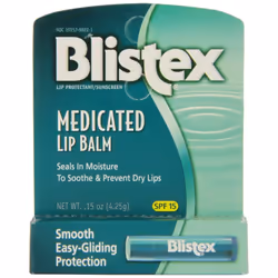 Blistex Medicated Lip Balm, SPF 15, .15 oz