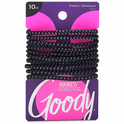 StayPut Elastics, Black 10 Ea