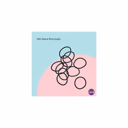 StayPut Elastics, Black 10 Ea