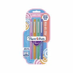 Paper Mate Flair Felt Tip Pens Medium Point Limited Edition Candy Pop Pack 4 Pack (1979421)