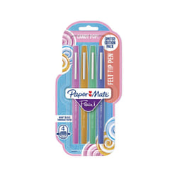 Paper Mate Flair Felt Tip Pens  Medium Point  Limited Edition Candy Pop Pack  4 Pack (1979421)