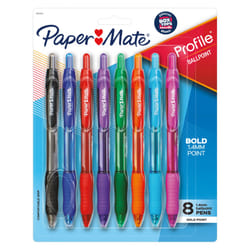 Papermate Profile Retractable Ballpoint Pens, Bold Point (1.4mm)