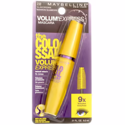 Maybelline New York Volum' Express Colossal Washable Mascara  Glam Brown [232] 0.31 oz (Pack of 3)
