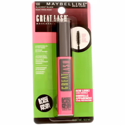 Maybelline Great Lash Mascara  Blackest Black  2 Pack