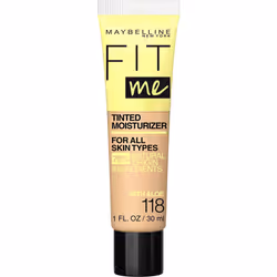 Maybelline Fit Me Tinted Moisturizer  Natural Coverage  Face Makeup  118  1 Count