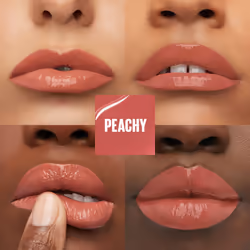 Maybelline Super Stay Vinyl Ink Longwear No-Budge Liquid Lipcolor Makeup  Highly Pigmented Color and Instant Shine  Peachy  Peachy Nude Lipstick  0.14