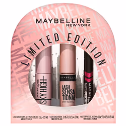Maybelline New York Holiday Limited Edition Eye Makeup Gift Set  Sky High Mascara  Lash Sensational Mascara and Master Precis ...