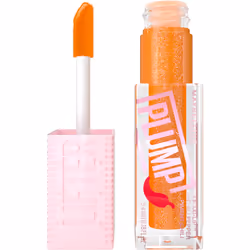 MAYBELLINE Lifter Gloss Lifter Plump Plumping Lip Gloss with Chili Pepper and 5% Maxi-Lip Hot Honey Clear with Pink and Go ...