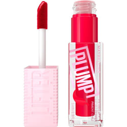 MAYBELLINE Lifter Gloss Lifter Plump  Plumping Lip Gloss with Chili Pepper and 5% Maxi-Lip  Red Flag  Sheer Red  1 Count
