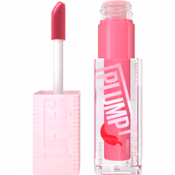 MAYBELLINE Lifter Gloss Lifter Plump Plumping Lip Gloss with Chili Pepper and 5% Maxi-Lip Pink Sting Sheer Bubblegum Pink ...