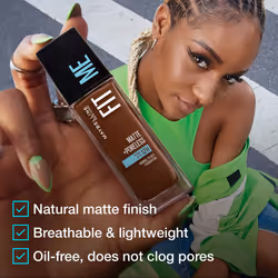 Maybelline Fit Me Matte  Poreless Liquid OilFree Foundation Makeup  Natural Tan  1 Count Packaging May Vary