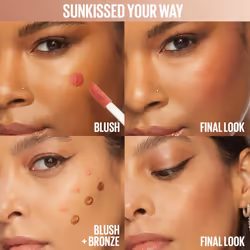 Maybelline Sunkisser Multi-Use Liquid Blush and Bronzer  Blendable  Longwear  Glowy Make Up  City Sizzle  1 Count