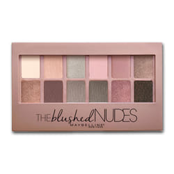 Maybelline The Blushed Nudes Eyeshadow Palette Makeup  12 Pigmented Matte & Shimmer Shades  Blendable Powder  1 Count