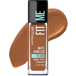 Maybelline Fit Me Matte + Poreless Liquid Oil-Free Foundation Makeup  Mocha  1 Count (Packaging May Vary)