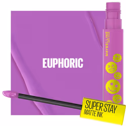 Maybelline Super Stay Matte Ink Liquid Lip Color  Moodmakers Lipstick Collection  Long Lasting  Transfer Proof Lip Makeup  Euphoric  1 Count