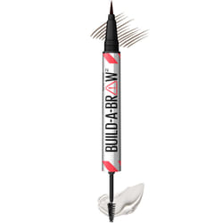 Maybelline Build-A-Brow 2-in-1 Brow Pen and Sealing Brow Gel  Eyebrow Makeup for Real-Looking  Fuller Eyebrows  Ash Brown  1 Count