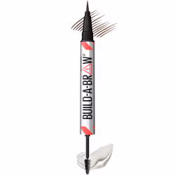 Maybelline Build-A-Brow 2-in-1 Brow Pen and Sealing Brow Gel Eyebrow Makeup for Real-Looking Fuller Eyebrows Deep Brown 1 ...