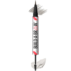 Maybelline Build-A-Brow 2-in-1 Brow Pen and Sealing Brow Gel  Eyebrow Makeup for Real-Looking  Fuller Eyebrows  Black Brown  1 Count
