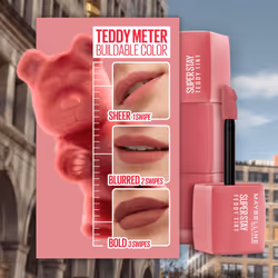 MAYBELLINE Super Stay Teddy Lip Tint  Long Lasting Matte Lipstick For Up To 12HR Wear  Baby Tee  1 Count