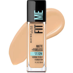Maybelline Fit Me Matte + Poreless Liquid Oil-Free Foundation Makeup  Natural Beige  1 Count (Packaging May Vary)