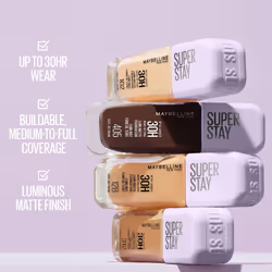 Maybelline Super Stay Lumi-Matte Foundation  Lightweight and Buildable Full Coverage Foundation Makeup For Up To 30HR Wear  112  1 Count