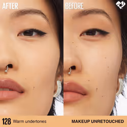 Maybelline Super Stay Lumi-Matte Foundation  Lightweight and Buildable Full Coverage Foundation Makeup For Up To 30HR Wear  128  1 Count