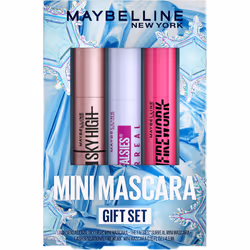 Maybelline Mascara Makeup Gift Set  Includes 3 Mini Mascara Formulas  Mini Sky High Mascara  Mini Surreal Mascara and Mini Fi ...
