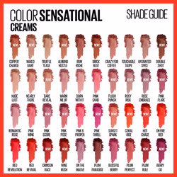 Maybelline Color Sensational Lipstick  Lip Makeup  Cream Finish  Hydrating Lipstick  Pink Sand  Pink  1 Count