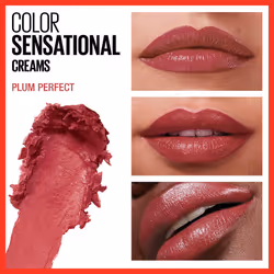 Maybelline Color Sensational Lipstick  Lip Makeup with a Cream Hydrating Lipstick Finish  Plum Perfect  1 Count (Packaging May Vary)
