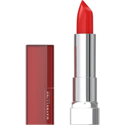 Maybelline Color Sensational Lipstick  Lip Makeup  Cream Finish  Hydrating Lipstick  Nude  Pink  Red  Plum Lip Color  Red Revival  0.15 oz; (Packaging