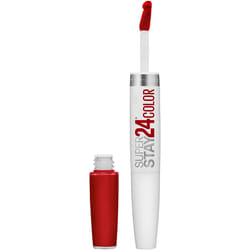Maybelline Super Stay 24  2-Step Liquid Lipstick Makeup  Long Lasting Highly Pigmented Color with Moisturizing Balm  Keep It Red  Red  1 Count