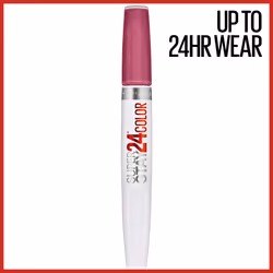 Maybelline Super Stay 24  2-Step Liquid Lipstick Makeup  Long Lasting Highly Pigmented Color with Moisturizing Balm  Wear On Wildberry  Mauve Pink  1