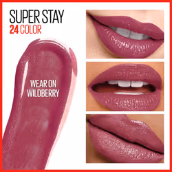 Maybelline Super Stay 24  2-Step Liquid Lipstick Makeup  Long Lasting Highly Pigmented Color with Moisturizing Balm  Wear On Wildberry  Mauve Pink  1