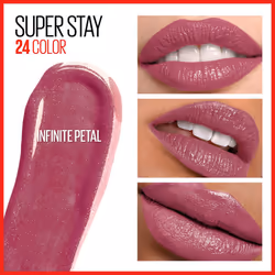 Maybelline Super Stay 24  2-Step Liquid Lipstick Makeup  Long Lasting Highly Pigmented Color with Moisturizing Balm  Infinite Petal  Pink  1 Count