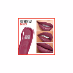 Maybelline New York Super Stay 24  2-Step Liquid Lipstick Makeup  Long Lasting Highly Pigmented color with Moisturizing Balm  Always Heather  Magenta
