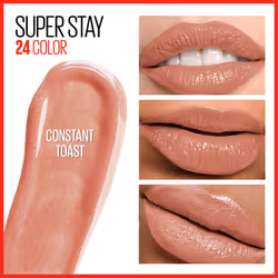 Maybelline Super Stay 24  2-Step Liquid Lipstick Makeup  Long Lasting Highly Pigmented Color with Moisturizing Balm  Constant Toast  Nude  1 Count