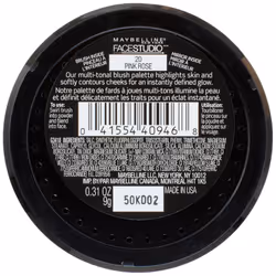 Maybelline New York Face Studio Master Hi-Light Blush  Pink Rose  0.31 Ounce