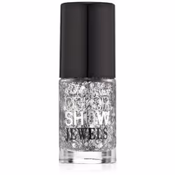 Maybelline New York Color Show Jewels Nail Lacquer Top Coat Platinum Adorn 0.23 Fluid Ounce