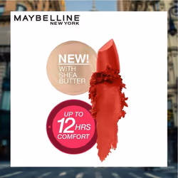 Maybelline color Sensational creamy Matte Lipstick, craving coral, 015 oz