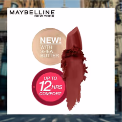 Maybelline Color Sensational Lipstick  Lip Makeup  Matte Finish  Hydrating Lipstick  Nude  Pink  Red  Plum Lip Color  Burgundy Blush  1 Count
