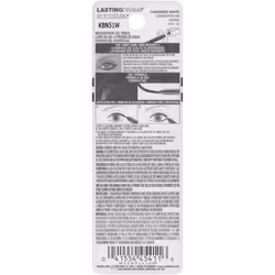 Maybelline New York Eyestudio Lasting Drama Waterproof gel Eye Pencil, cashmere White, 004 Ounce