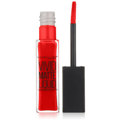 Maybelline New York Color Sensational Vivid Matte Liquid Lipstick  Rebel Red  0.26 fl. oz.