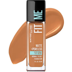 Maybelline Fit Me Matte + Poreless Liquid Oil-Free Foundation Makeup  Cappuccino  1 Count (Packaging May Vary)