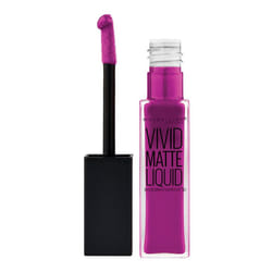 Maybelline New York Color Sensational Vivid Matte Liquid Lipstick  Orchid Shock  0.26 fl. oz.