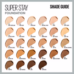 Maybelline Super Stay Full coverage Liquid Foundation Makeup, Truffle, 1 Fl Oz