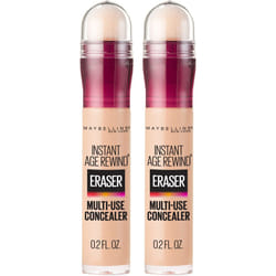 Maybelline Instant Age Rewind Eraser Dark Circles Treatment Multi-Use Concealer  Light  0.2 Fl Oz  2 Count