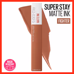 Maybelline New York SuperStay Matte Ink Un-nude Liquid Lipstick  Fighter  0.17 Ounce