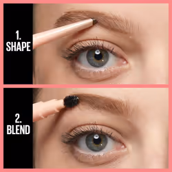 Maybelline Total Temptation Eyebrow Definer Pencil  Medium Brown  1 Count