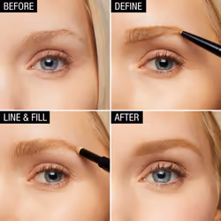 Maybelline New York Brow Define Plus Fill Duo Makeup  Light Blonde  0.021 Ounce