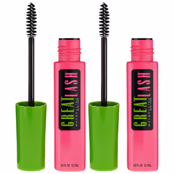 Maybelline New York Great Lash Washable Mascara Makeup Brownish Black 2 Count